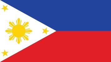 vectorillustratie van de vlag van Filipijnen. vector