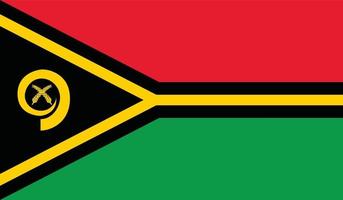 vectorillustratie van de vlag van Vanuatu. vector