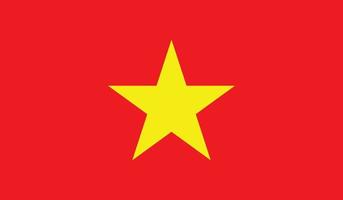 vectorillustratie van de vlag van Vietnam. vector