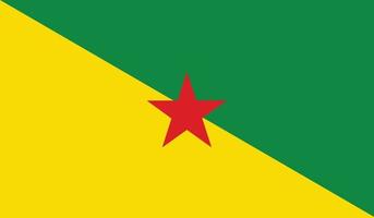 vectorillustratie van de vlag van Frans-Guyana. vector