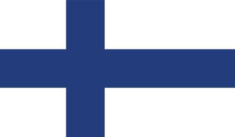 vectorillustratie van de vlag van finland. vector