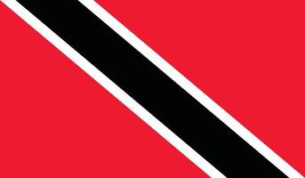 vectorillustratie van de vlag van trinidad en tobago. vector