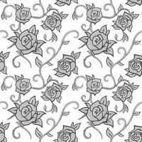 naadloos patroon met rozen vector