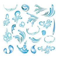 water spatten set vector