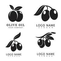 olijf pictogram vector illustratie ontwerpsjabloon