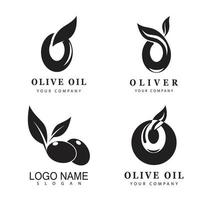 olijf pictogram vector illustratie ontwerpsjabloon