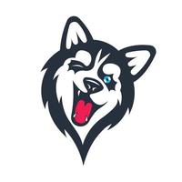 Siberische husky sticker vector