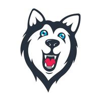 Siberische husky sticker vector