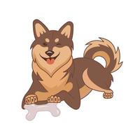 shiba inu hond vector