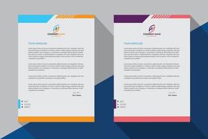 schoon en professioneel zakelijk briefpapier voor bedrijven vector