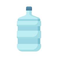 grote plastic fles water container op witte achtergrond. waterbezorgservice van vers gezuiverd water vector