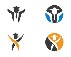 onderwijs logo set vector