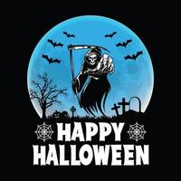 happy halloween - halloween citaten t-shirtontwerp, vectorafbeelding vector