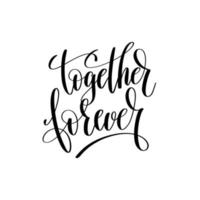 together forever.can worden gebruikt voor t-shirt print, mok print, kussens, fashion print design, kinderkleding, baby shower, groet en ansichtkaart. t-shirt ontwerp vector