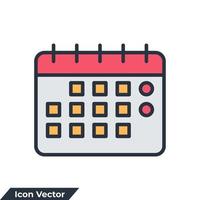 kalender pictogram logo vectorillustratie. kalendersymboolsjabloon voor grafische en webdesigncollectie vector