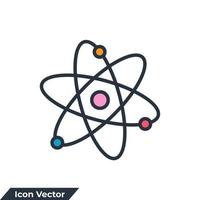atoom pictogram logo vectorillustratie. wetenschap symbool sjabloon voor grafische en webdesign collectie vector