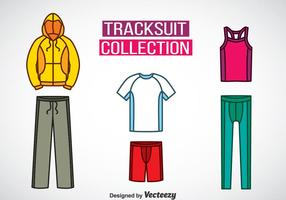 Tracksuit Kleuren Pictogrammen Vector