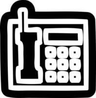 kantoor telefoonpictogram vector