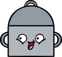 leuke cartoon kookpot vector