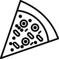 pizza lijn icoon vector