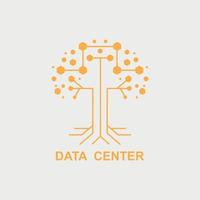 logo ontwerp voor een datacenter vector