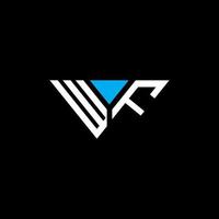 wf letter logo creatief ontwerp met vectorafbeelding, wf eenvoudig en modern logo. vector