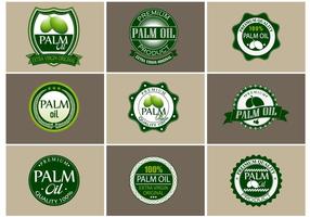 Palm Oil Vector Set