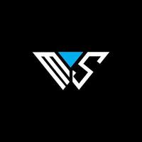 ms letter logo creatief ontwerp met vectorafbeelding, ms eenvoudig en modern logo. vector