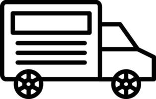 vrachtwagen lijn icoon vector