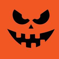 eng gezicht op het halloween-evenement vector