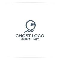 logo ontwerp spookbol vector