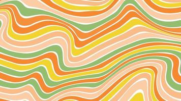 zure golf regenboog lijn achtergronden in de jaren 1970 1960 hippie stijl. y2k behangpatronen retro vintage 70s 60s groove. psychedelische poster achtergrond collectie. vector ontwerp illustratie