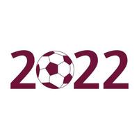 qatar voetbalbeker 2022. wereldkampioenschap voetbal. platte vectorillustratie vector