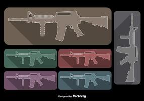 AR15 geweervectoren vector