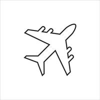 vliegtuig pictogram logo vector ontwerp