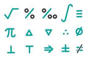 Gratis Math Icons Pack Vector