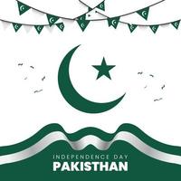 pakistaanse onafhankelijkheidsdag illustratie vector