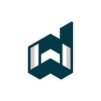 letter w huis modern creatief logo vector