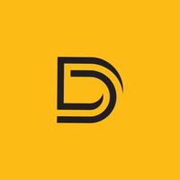 d-logo-ontwerp en sjabloon. creatieve d pictogram initialen gebaseerde letters in vector. vector