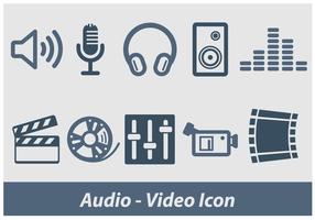 Audio en video vector icoon