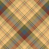 naadloos patroon in grote donkere discrete gele, rode, blauwe en groene kleuren voor plaid, stof, textiel, kleding, tafelkleed en andere dingen. vector afbeelding. 2