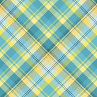 naadloos patroon in grote waterblauwe en gele kleuren voor plaid, stof, textiel, kleding, tafelkleed en andere dingen. vector afbeelding. 2