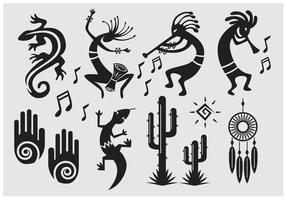 Kokopelli Vector Symbool