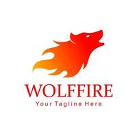 brand wolf logo vector