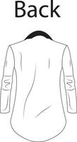 blazer vector illustratie vlak ontwerp schets kleding