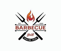 modern barbecue logo ontwerp. voedsel of rooster sjabloon vector. barbecue, bar, en rooster logo ontwerp sjabloon. vector
