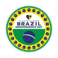 7e september Brazilië onafhankelijkheid dag vieren vector