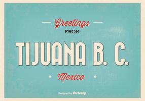 Retro stijl tijuana groet illustratie vector