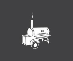 barbecue machine, rooster machine. houtskool rooster vector, barbecue rooster logo sjabloon vector