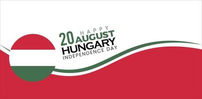 20e augustus Hongarije onafhankelijkheid dag viering vector